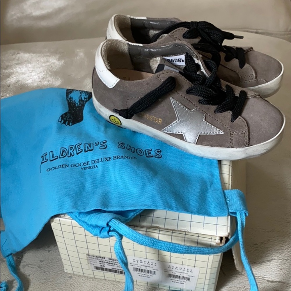 Brand new, Size 25 kids’ Golden Goose sneakers.